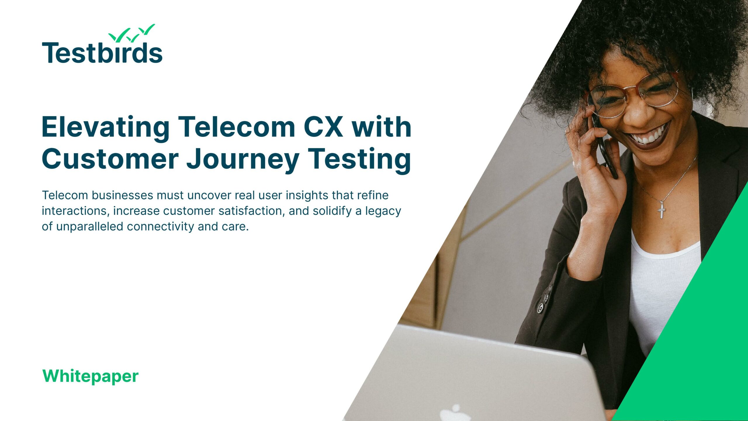 Testbirds Whitepaper - Elevating Telecom CX with Customer Journey Testing - EN